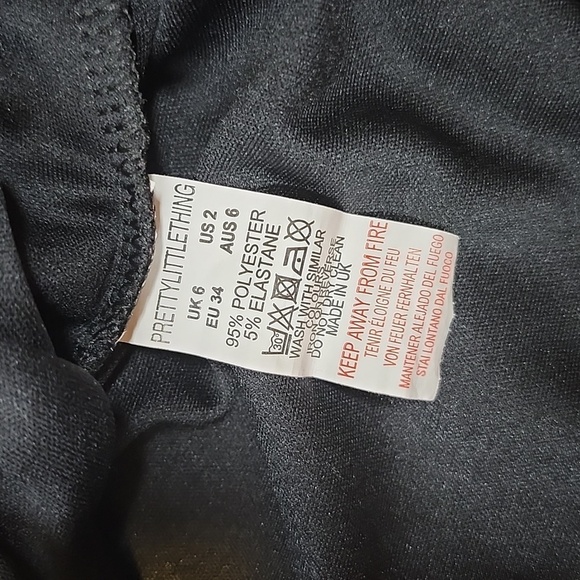 PRETTY LITTLE THING Purple Textured Glitter Strappy Cross Back Bodycon Dress - Picture 7 of 10